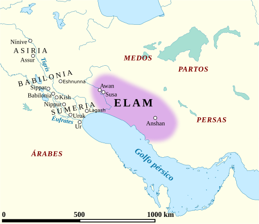 Mapa de Elam